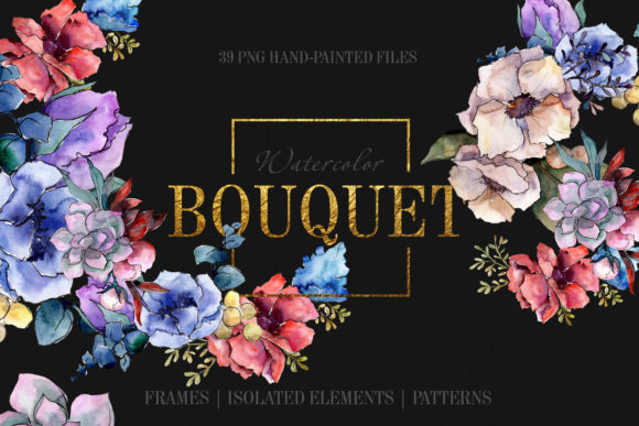 Bouquet Breath of Tenderness Watercolor Png Review