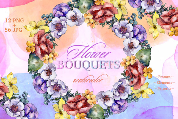 Bouquets Surprise Watercolor Illustrations Review