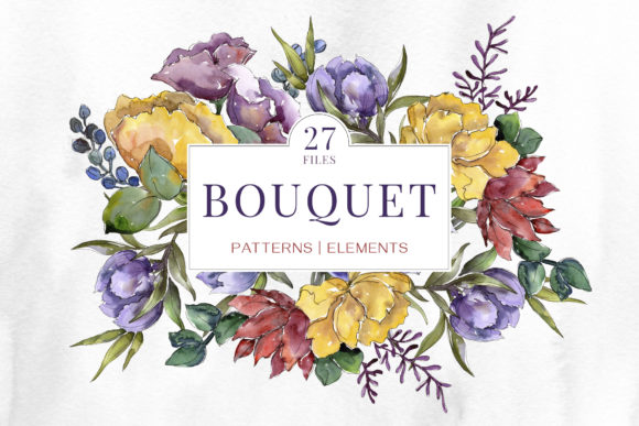 Hand-drawn Watercolor Flowers and Bouquets Review