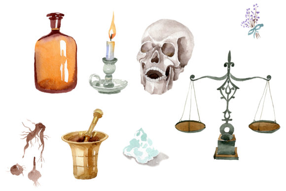 Pharmacy Devices Watercolor Illustrations Review