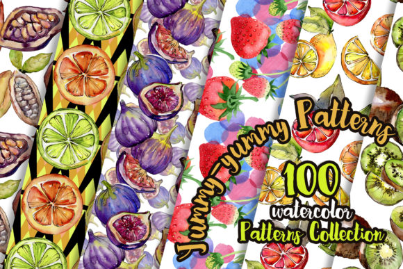 Yummy-yummy 100 Patterns: Fresh Illustrations